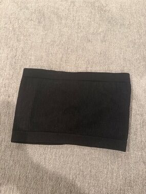 Cotton On Black Ribbed Bandeau Top